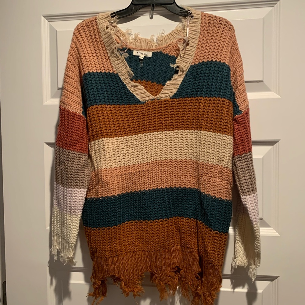 Miracle size small/medium multicolored sweater